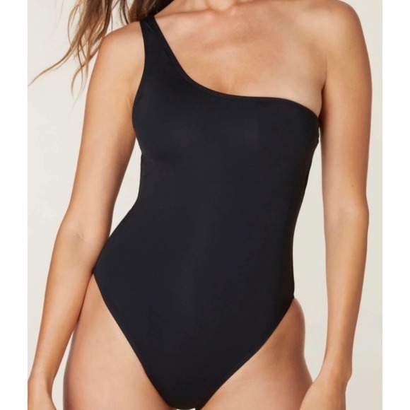 Andie Swim Other - Andie Swim The Nantucket One Shoulder One Piece Swimsuit Black Large Tall AO171